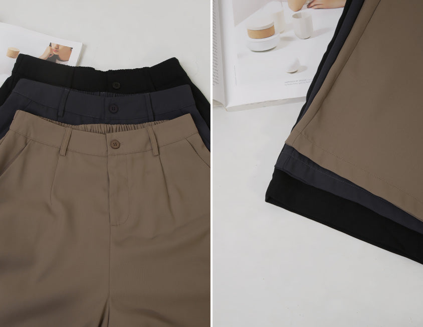 Sophisticated Pleated Drawstring Plus Size Tailored Pants