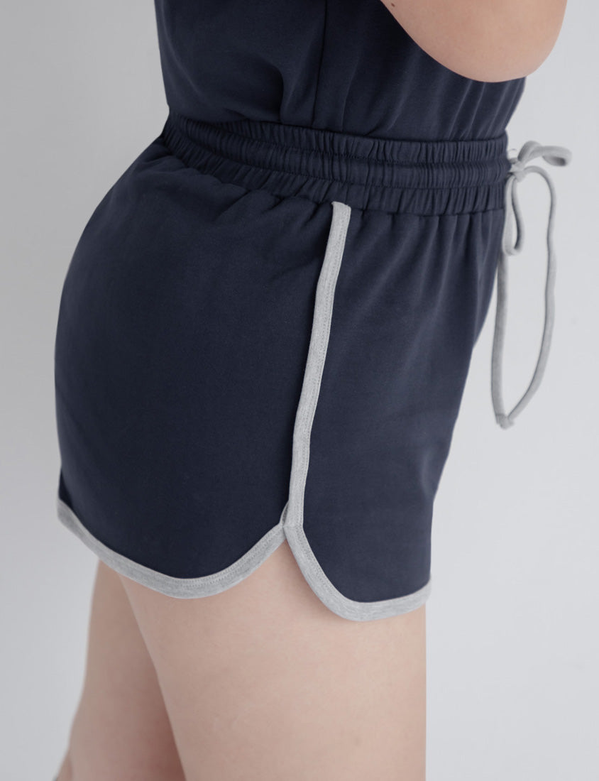 MUA! Sporty High-Waist Tie Plus Size Shorts