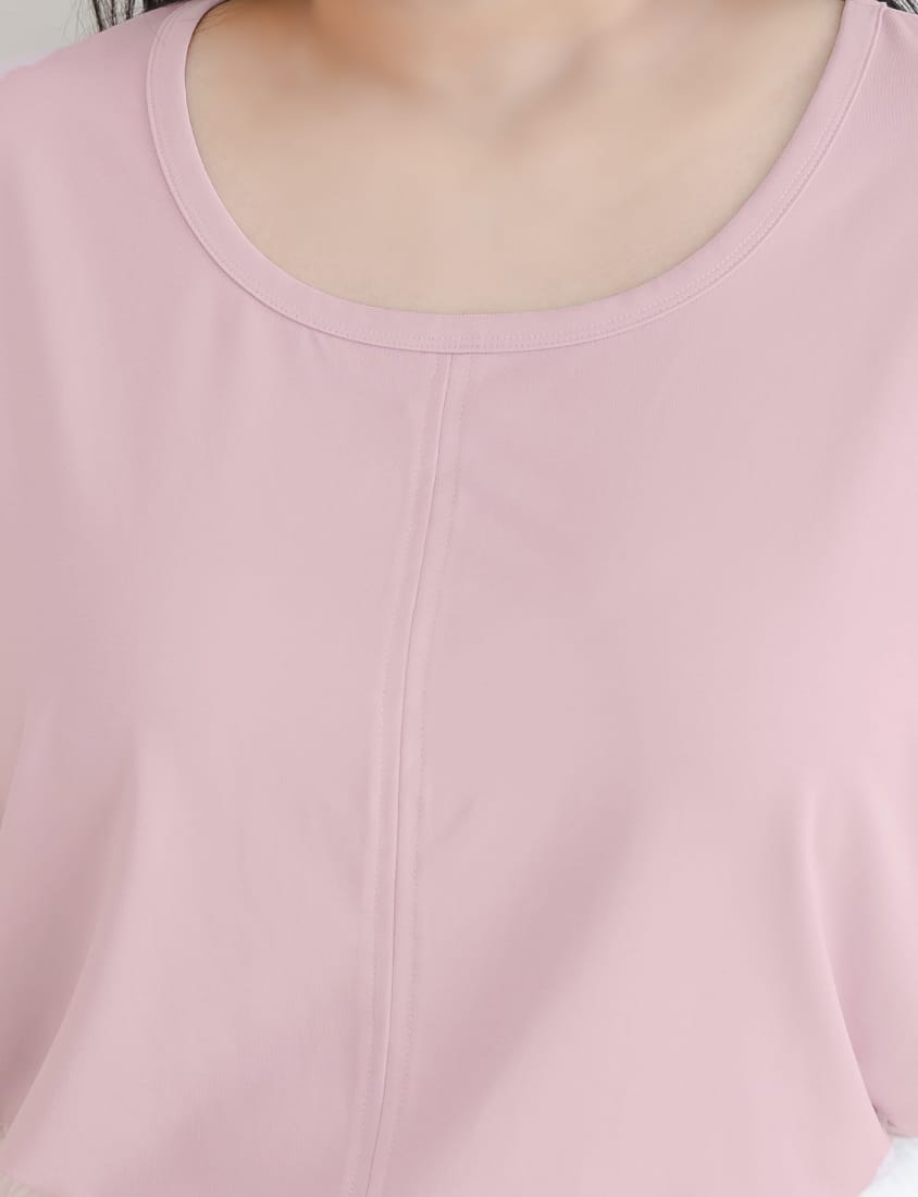 COOL PRO+ Contrast Stitch Plus Size Batwing Tee