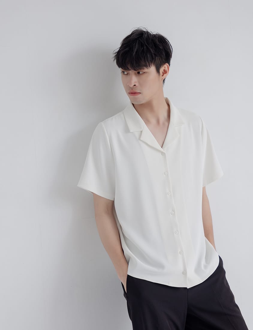 MISS. Silky Cool Oversize Cuban Collar Plus Size Shirt (Unisex)