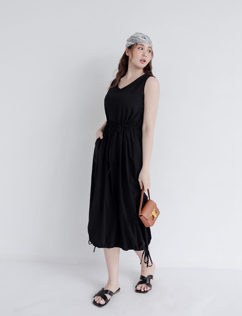 Cooling Tech V-Neck Plus Size Maxi Dress