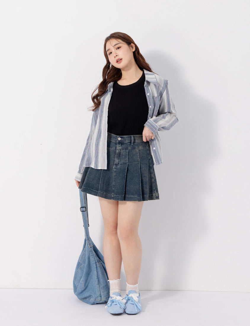 Cooling Lyocell Knit Plus Size Short Sleeve Top