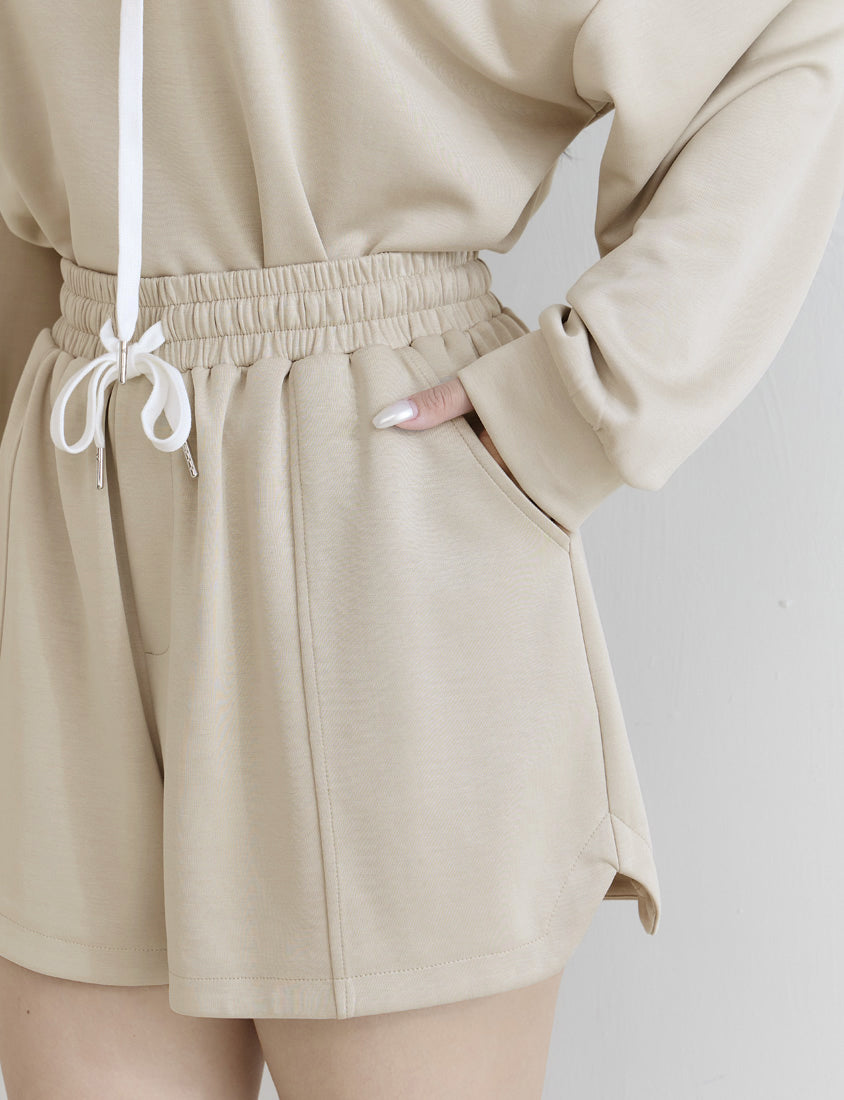 Cloud Cotton Elastic Drawstring Casual Plus Size Shorts