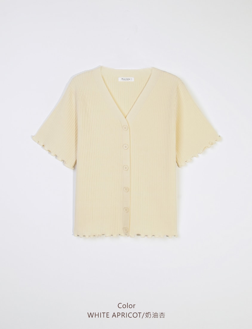 Cooling Lyocell Faux Button Plus Size Knit Top