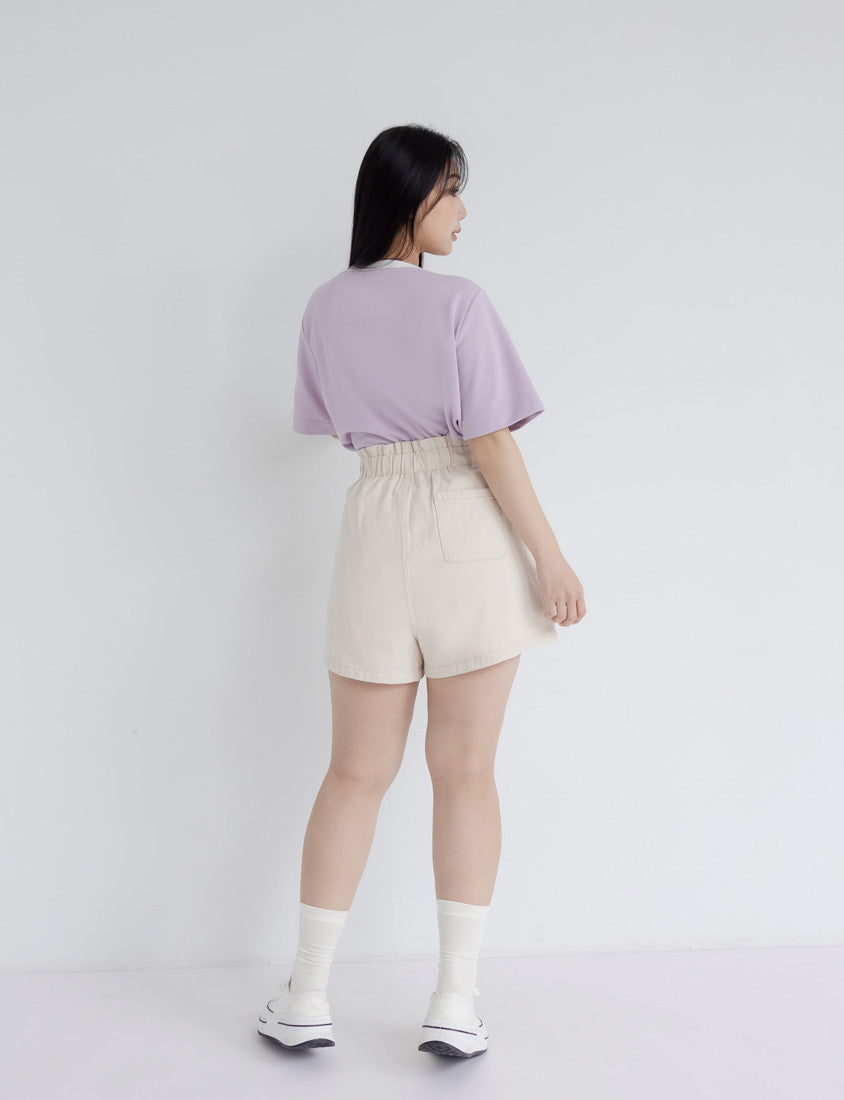 CHEERFUL Fuzzy Color-Block Plus Size Tee