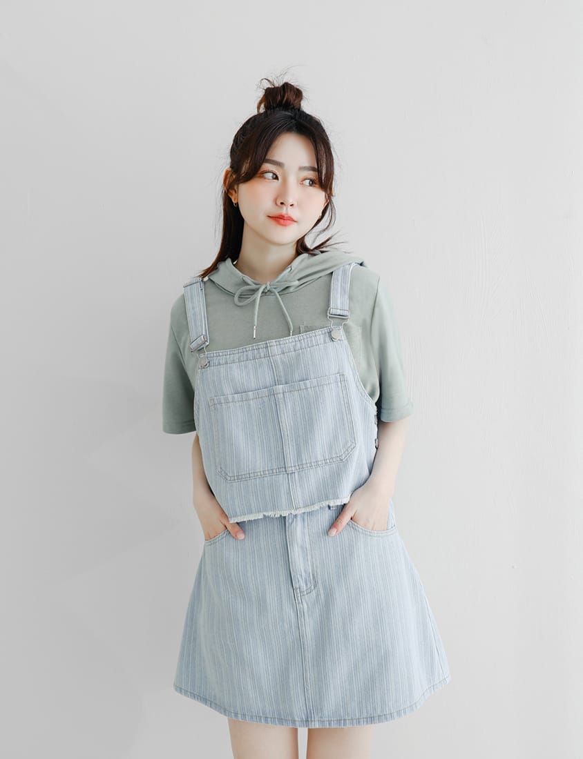 Raw Edge Plus Size Adjustable Plus Size Denim Vest