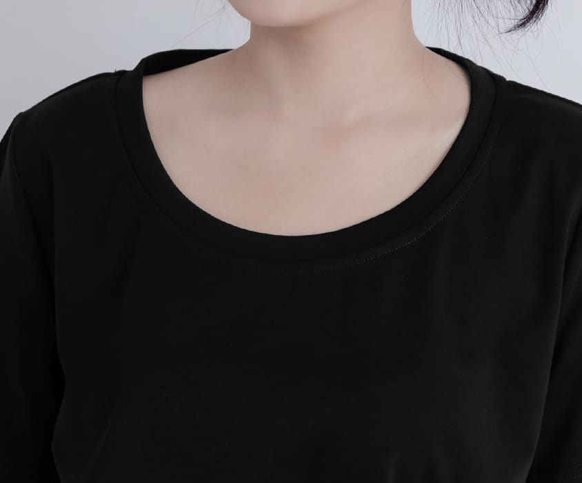 Silky Cool Liquid Touch Cotton Short Sleeve Plus Size Tee