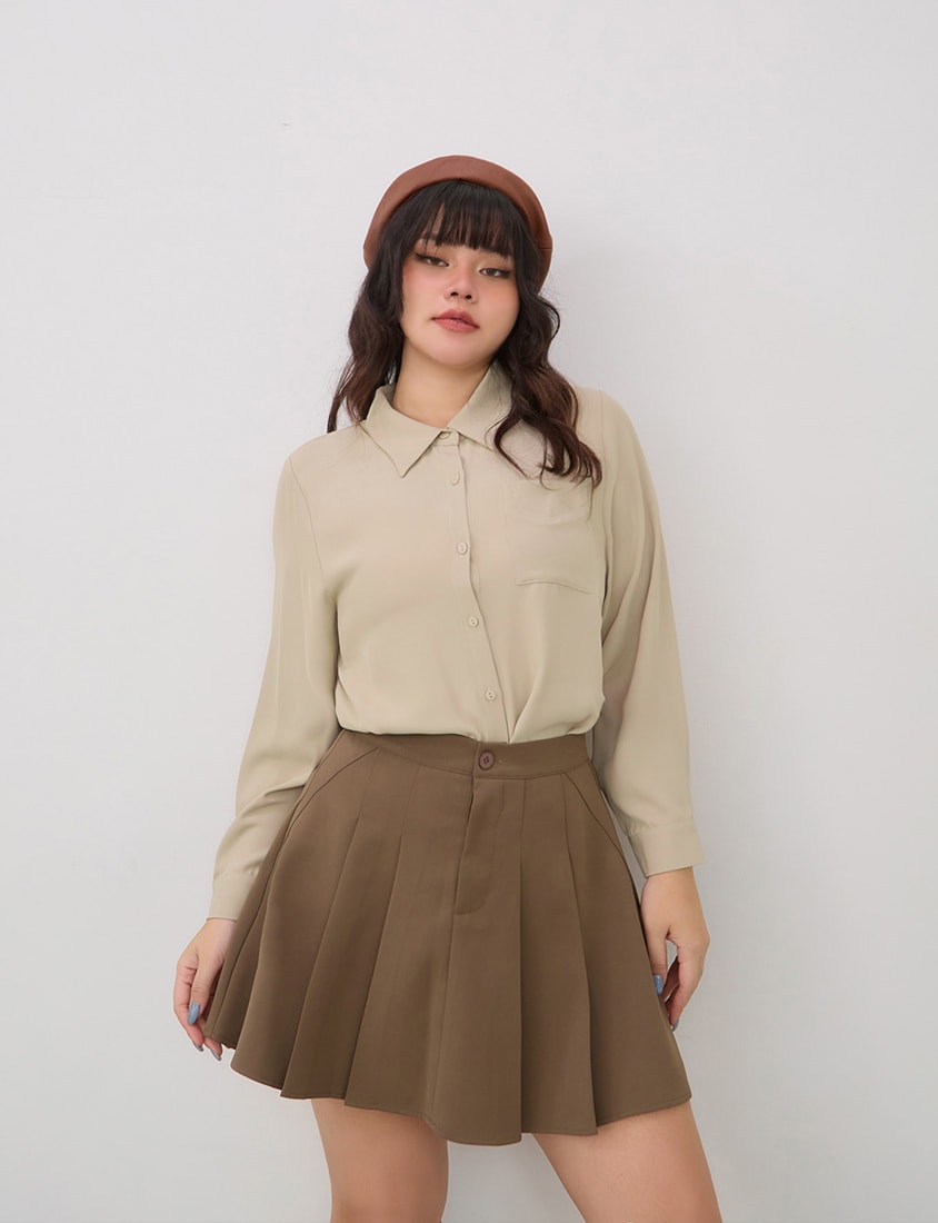 Versatile Wrinkle-Resistant Oversized Plus Size Long Sleeve Shirt (Unisex)