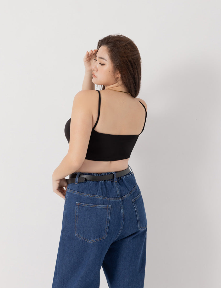 Pobra Tencel Wool Plus Size Bandeau Bra Top (With Padding)