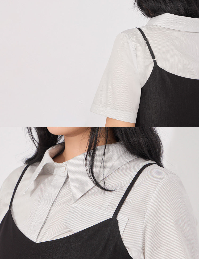 MORE U COOL PRO+ Silky Denim-Look Plus Size Vest