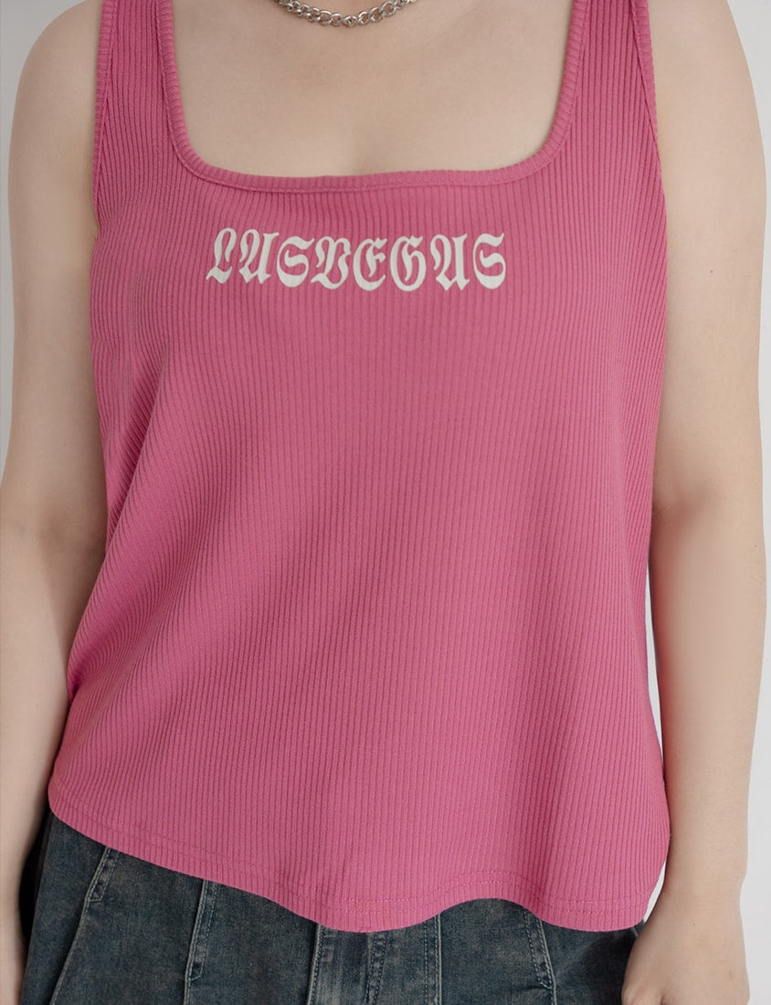 MUA! LAS VEGAS Ribbed Plus Size Tank Top