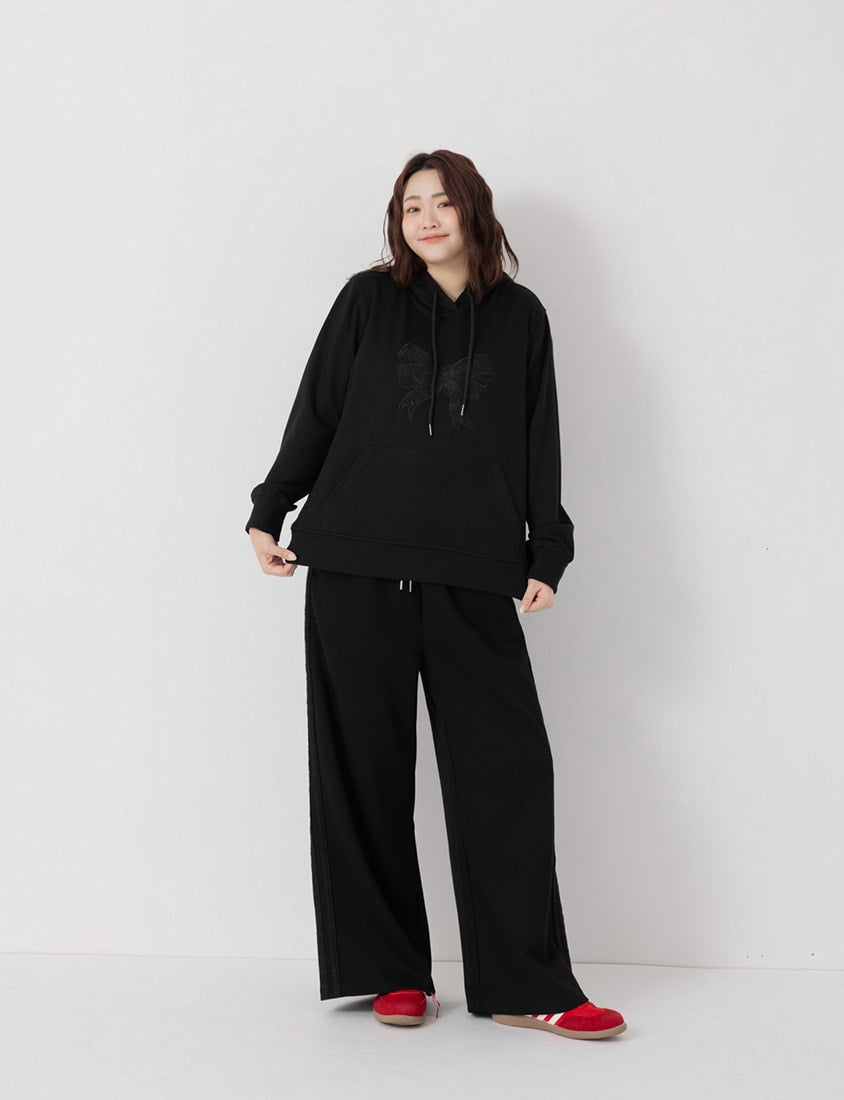 Lace Bow Cloud Cotton Plus Size Hoodie