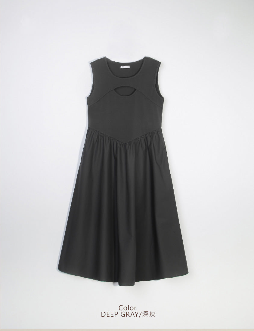 MUA! Hot Front Cut-Out Plus Size Tank Dress