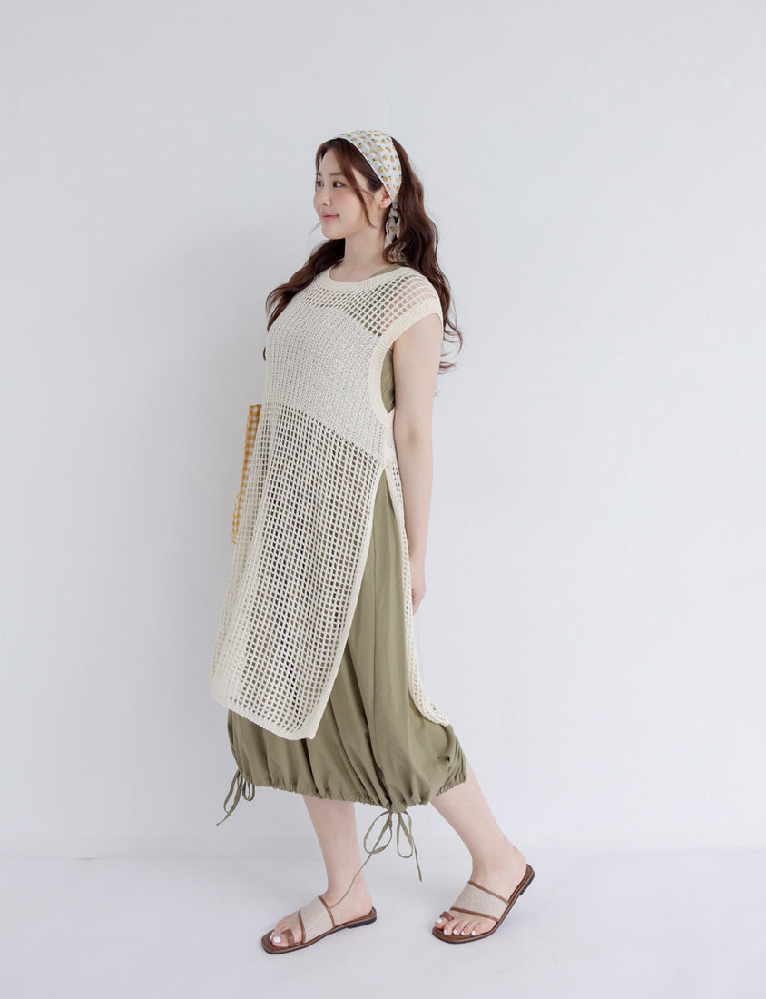 Cooling Tech V-Neck Plus Size Maxi Dress