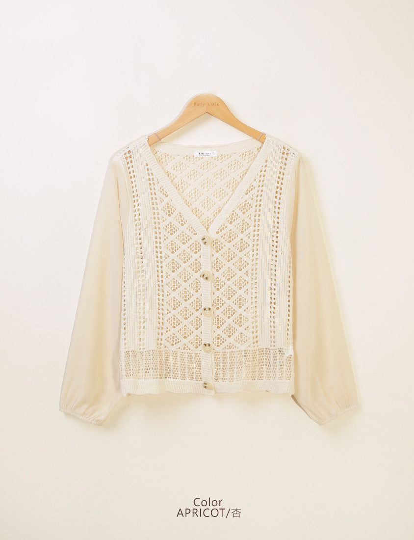 Bohemian Sheer Knit Plus Size Cover Up