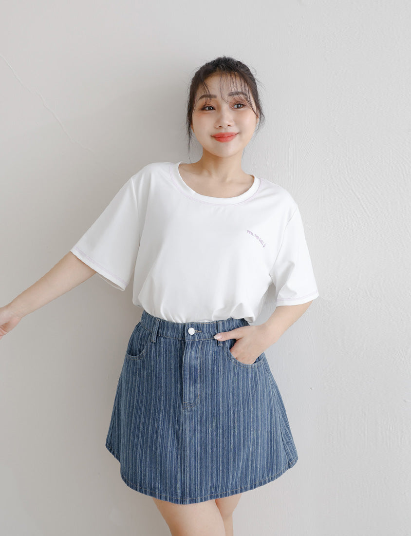 COOL PRO+ Color-Block Plus Size Print Tee
