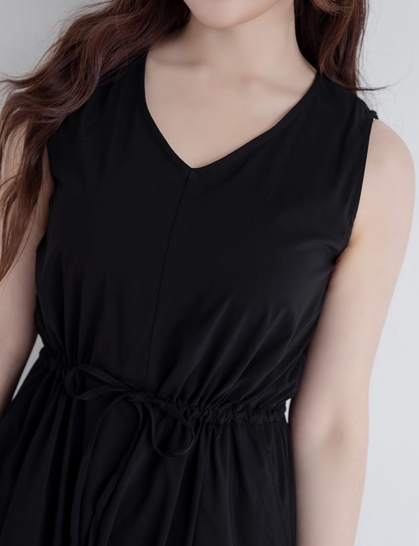 Cooling Tech V-Neck Plus Size Maxi Dress