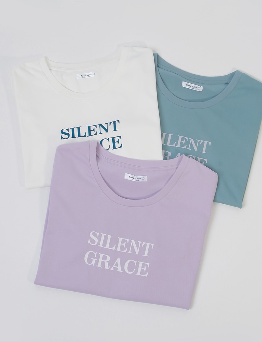 MISS. Basic Graphic Print Plus Size Short Sleeve Tee