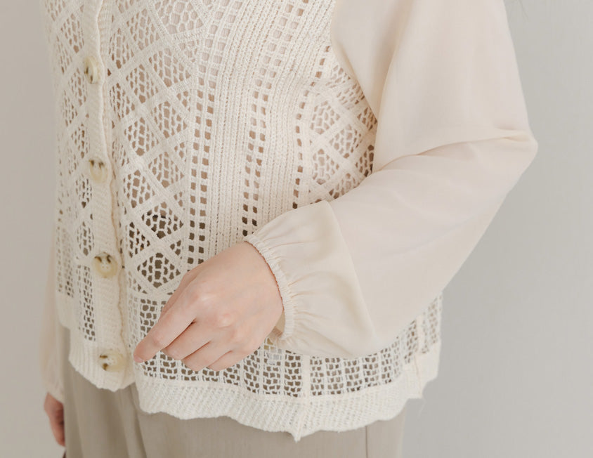 Bohemian Sheer Knit Plus Size Cover Up