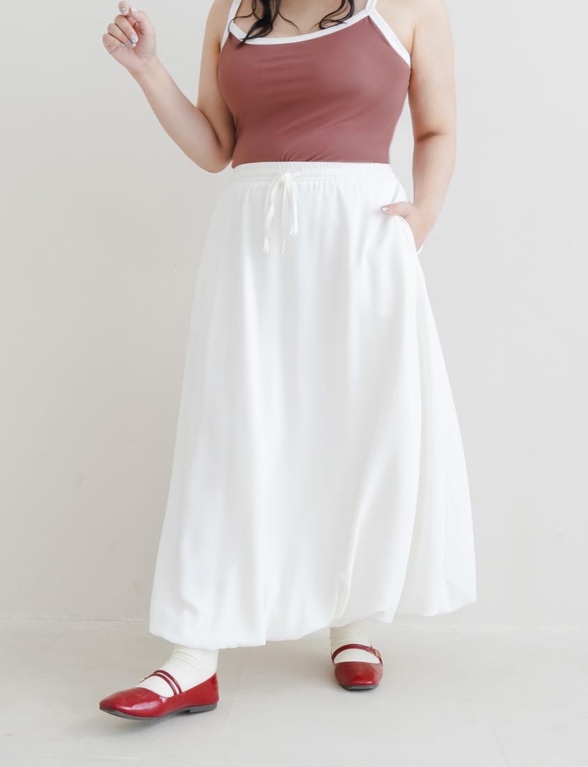 Pobra. COOL PRO+ Contrast Piping Plus Size Padded Tank Top