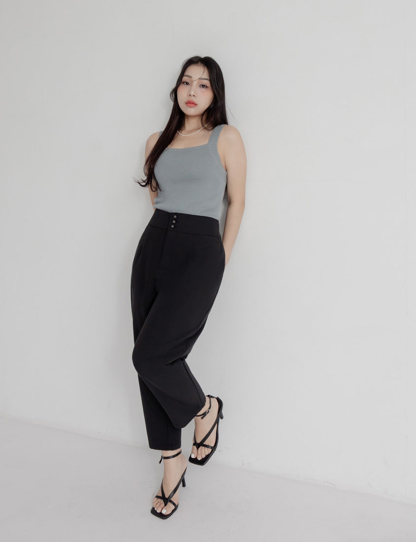 MISS. Ice Silk Lyocell Bra Bulges Support Knit Plus Size Tank Top