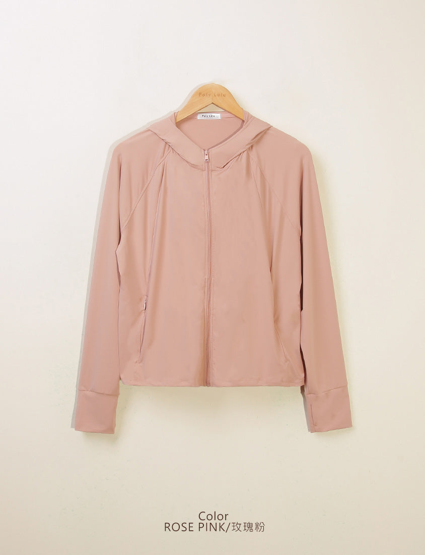 UV PRO+ Cooling Tech Sun Protection Plus Size Cropped Jacket