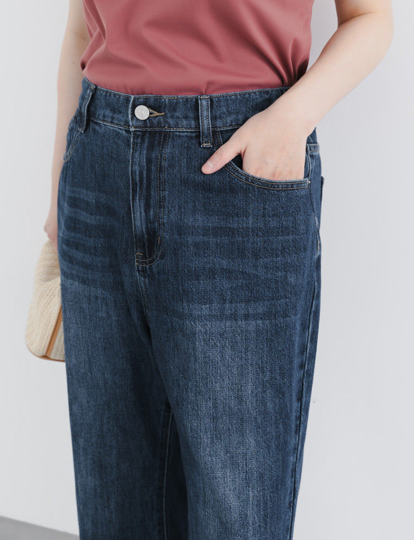 Bold Cuffed Plus Size Flare Jeans