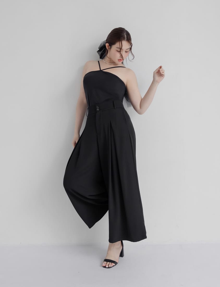MISS. High Waist Pleated Tummy Flattering Plus Size Tailored Pants