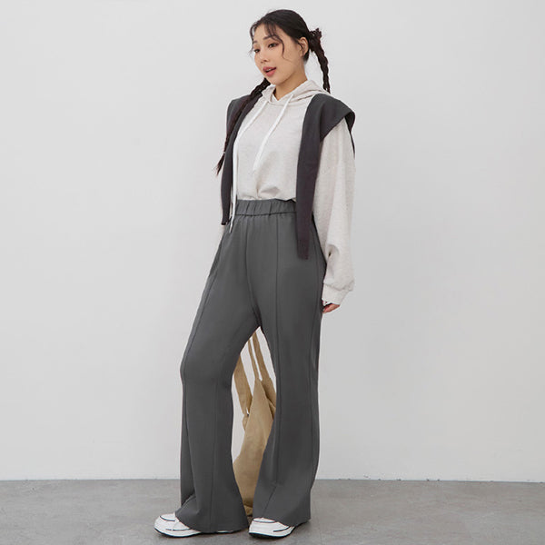 Crowds' Favorite Ultra-Stretch Leg-lengthening Roman Plus Size Flared Pants