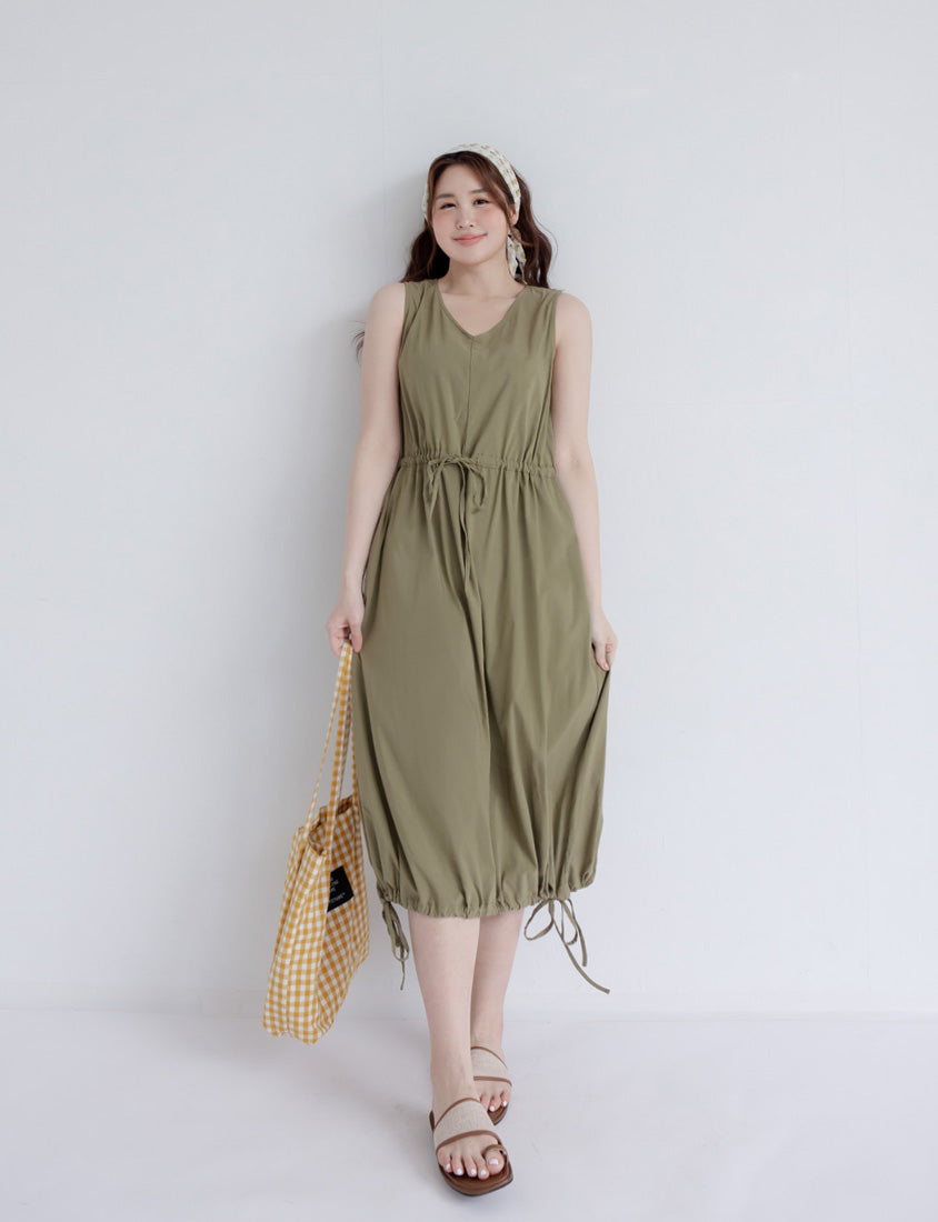 Cooling Tech V-Neck Plus Size Maxi Dress