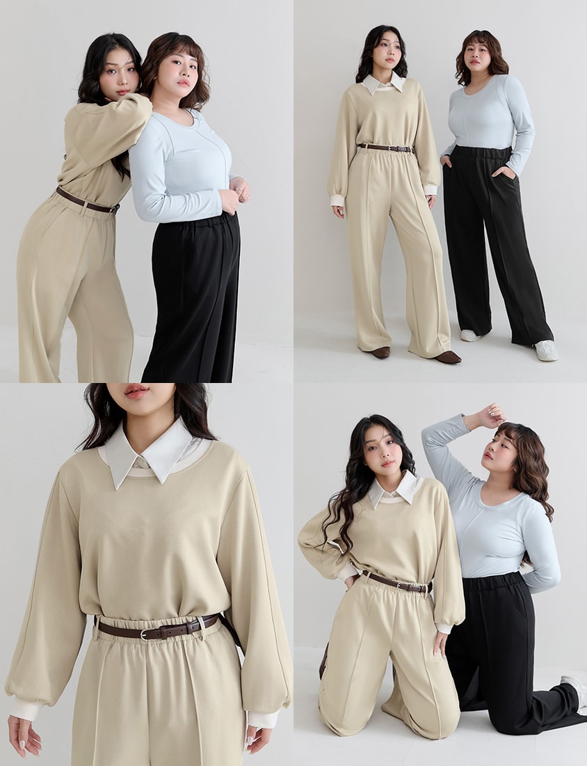 Cloud Cotton Multi-Color Plus Size Oversized Sweater