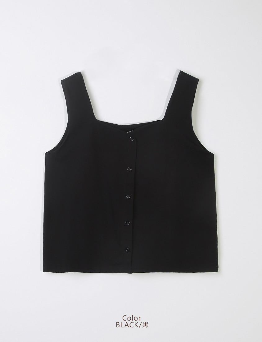 UV PRO+ Cooling Antibacterial Square Neck Plus Size Tank Top