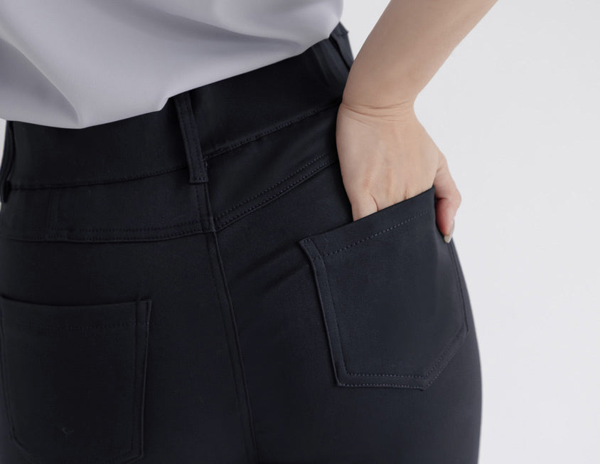 High Waist Tummy-Flattering Plus Size Slimming Pants (Three Buttons)