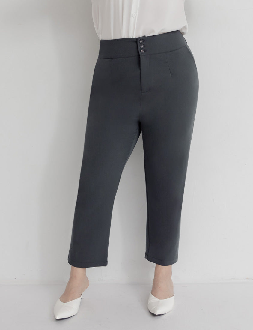 MISS. Apple-Shaped Body Friendly High Waist Plus Size Trousers