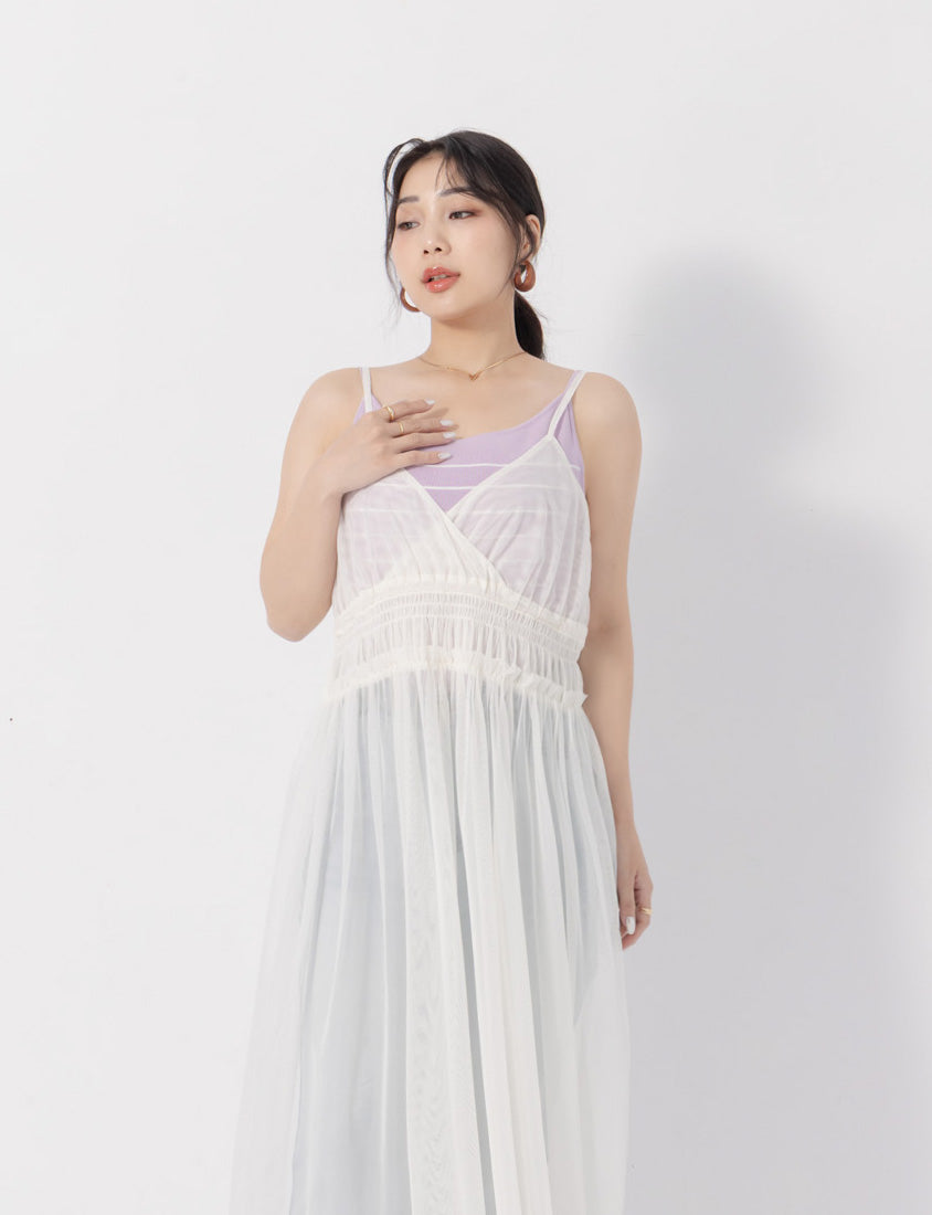 MISS. Versatile Soft Skin Stripe Knit Plus Size Tank Top