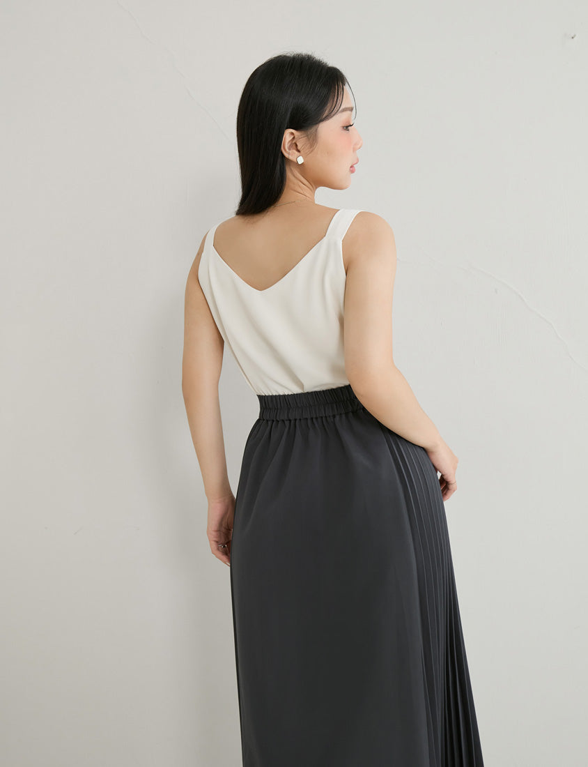 MISS. Two Way Reversible Matte Chiffon Plus Size Tank Top