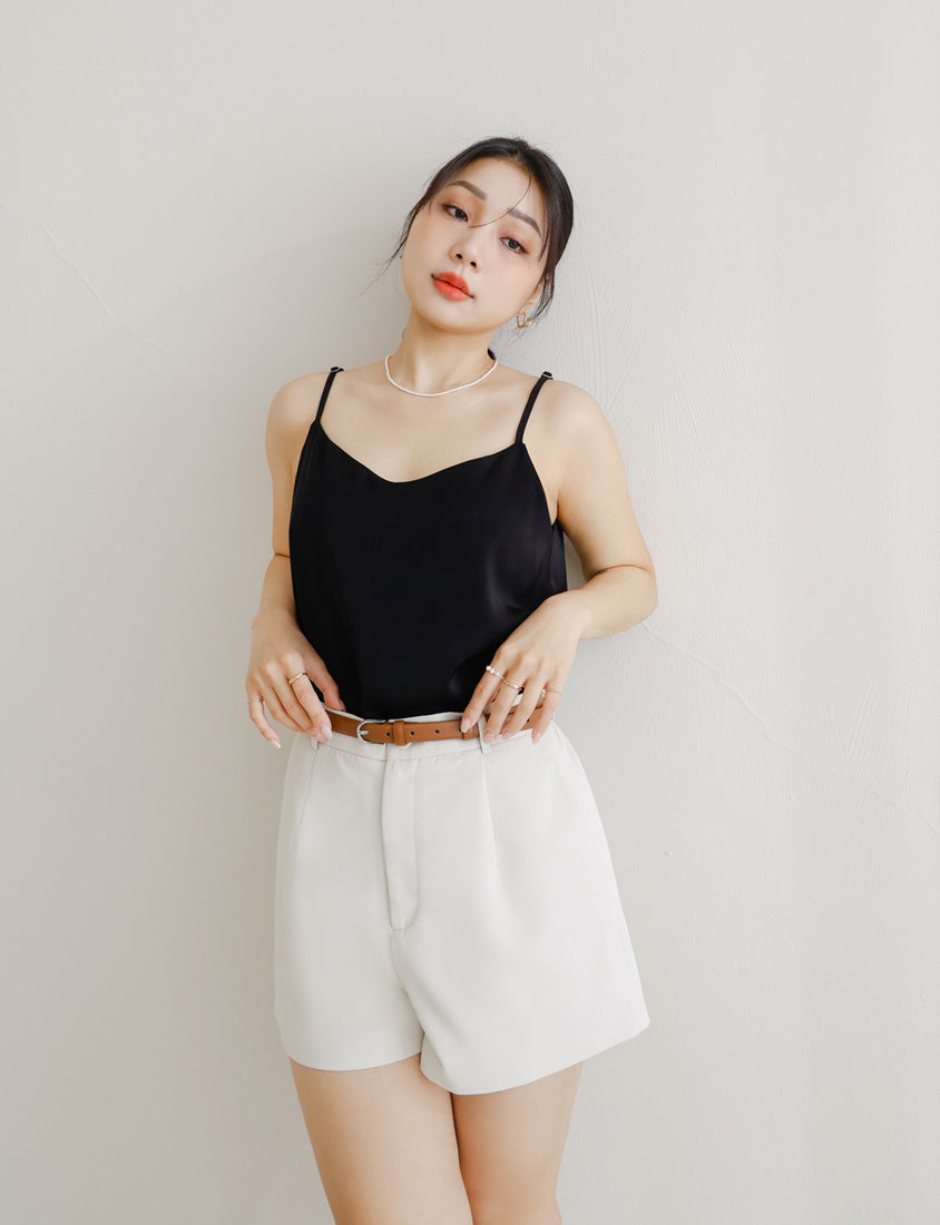 MISS. Skin-Friendly Satin Adjustable Strap Plus Size Cami