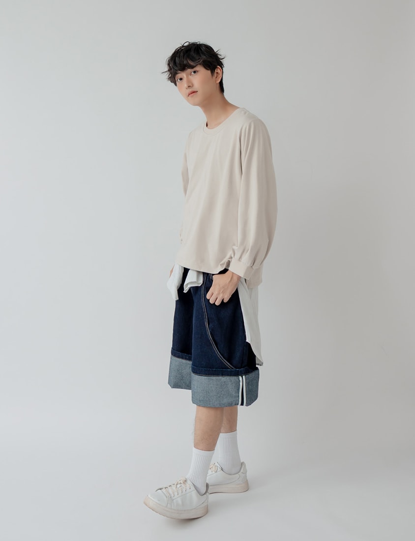 Oversized Cotton Slit Plus Size Sweatshirt (Unisex)