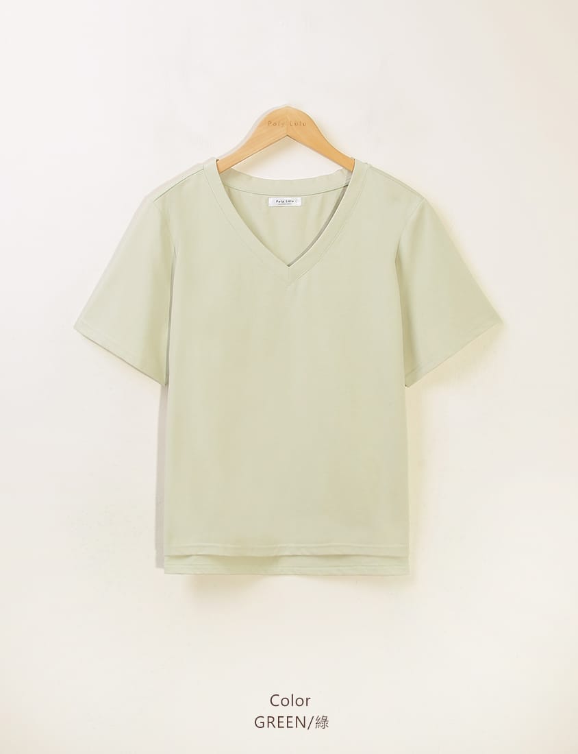 Cooling V-Neck Side Slit Plus Size Graphic Tee