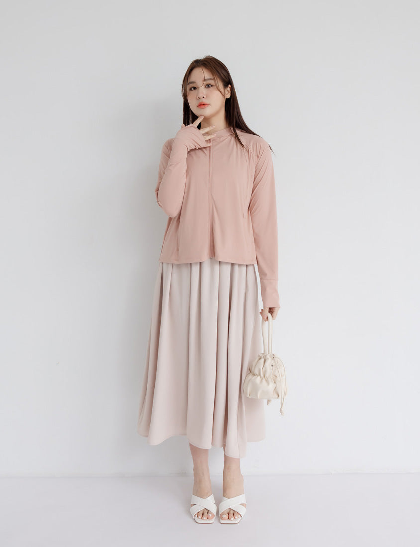 Adjustable Elastic Strap Twill Plus Size Dress