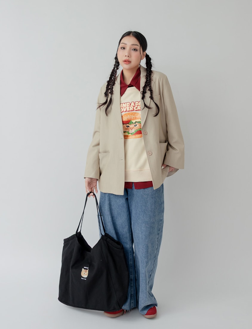 Minimal Versatile Plus Size Tailored Blazer