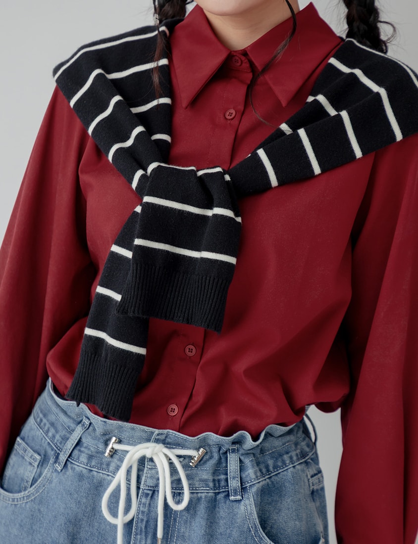 Versatile Multi-Color Knit Shawl