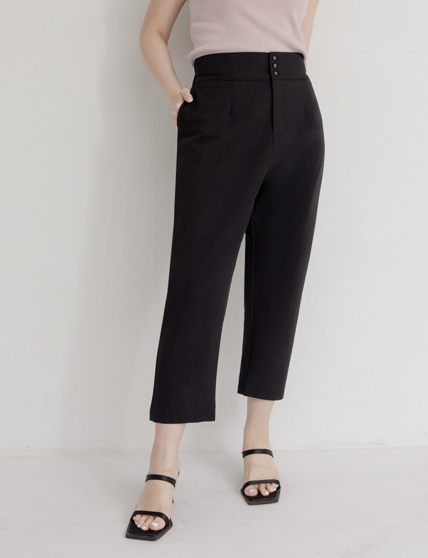 MISS. Standard Fit High Waist Plus Size Trousers