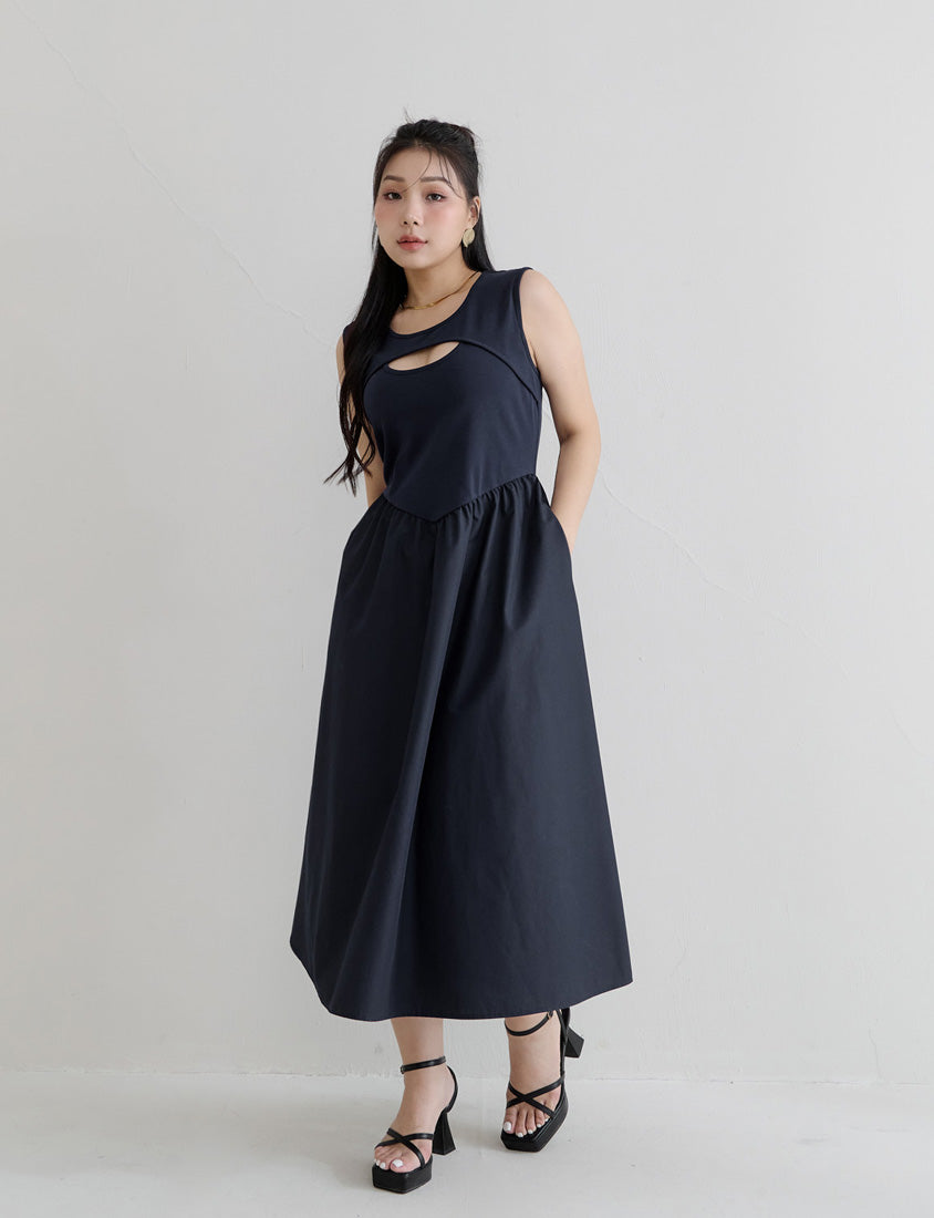 MUA! Hot Front Cut-Out Plus Size Tank Dress