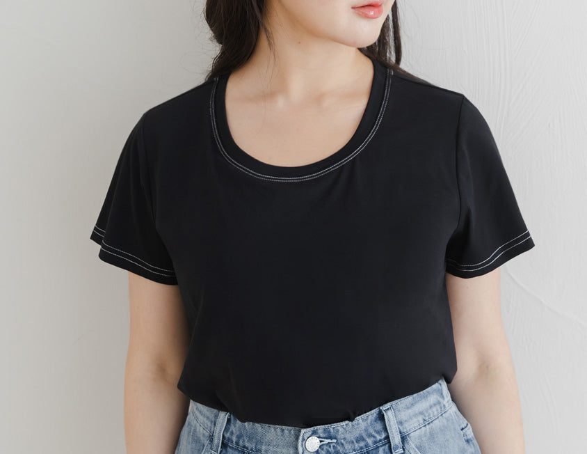 Pobra. UV PRO+ Cooling Antibacterial BRA TEE (with Pads)