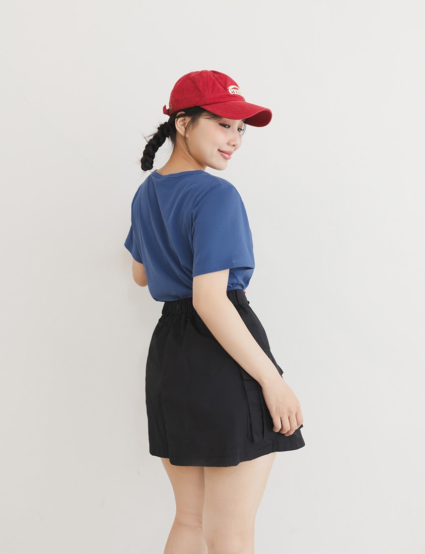 U-Neck Multicolor Plus Size Comfy Slim Tee