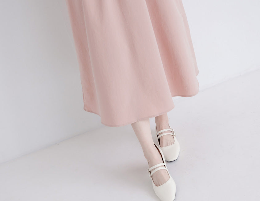 MISS. Faux Two-Piece Sheer Elastic Strap Plus Size Dress