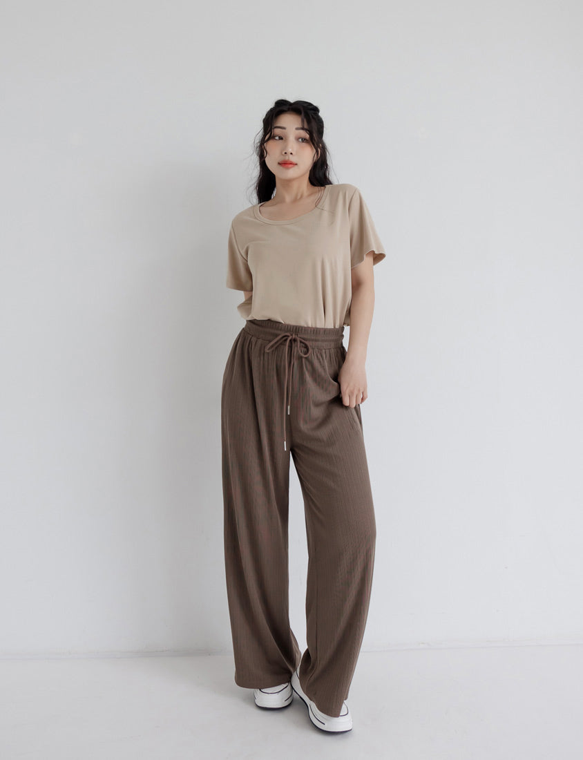 U-Neck Multicolor Plus Size Comfy Slim Tee