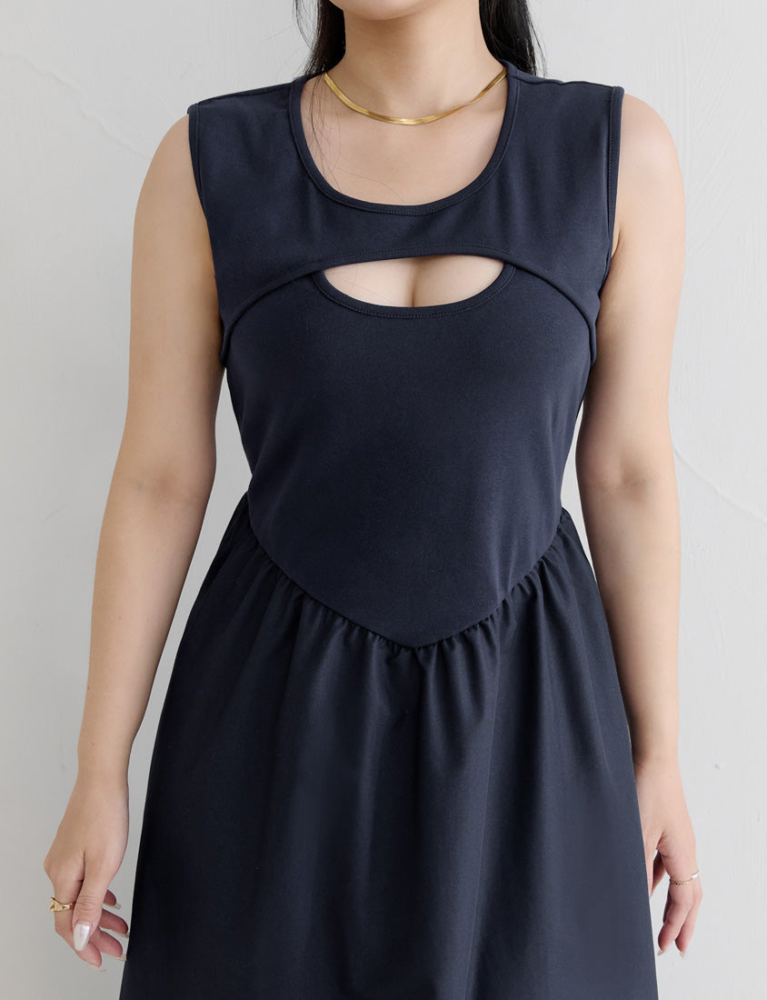 MUA! Hot Front Cut-Out Plus Size Tank Dress