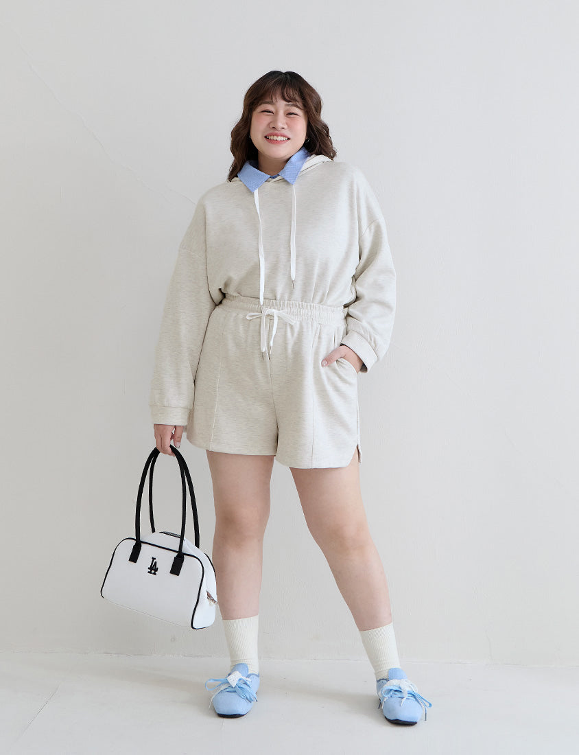 Cloud Cotton Elastic Drawstring Casual Plus Size Shorts